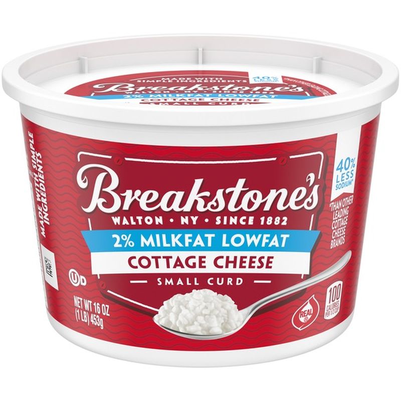 Breakstone'S Lowfat Small Curd Cottage Cheese with Low Sodium & 2% ...