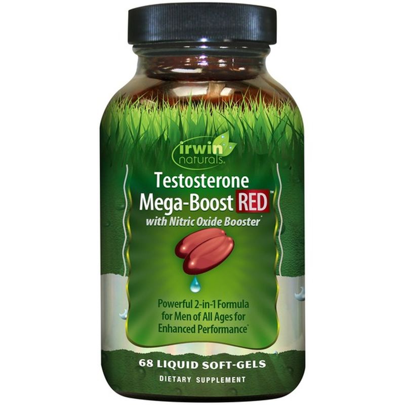 Irwin Naturals Testosterone, MegaBoost Red, Nitric Oxide Booster, Men