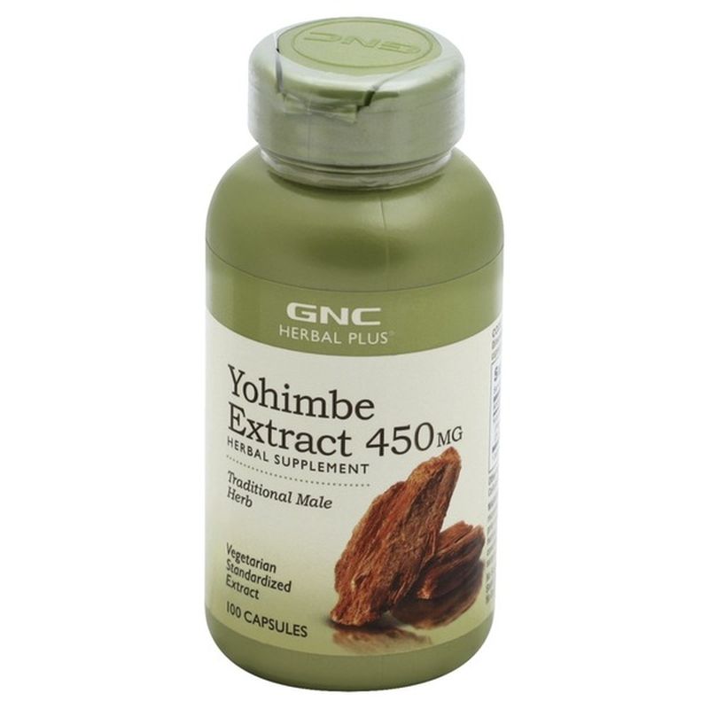 GNC Yohimbe Extract, 450 mg, Capsules (100 each) Instacart