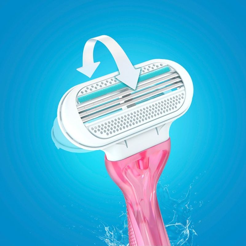 Venus Gillette Razors, Disposable, 3 Blades, Sensitive