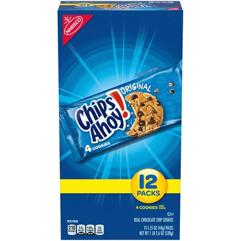 Chips Ahoy! Original Real Chocolate Chip Cookies (1.55 oz) from Costco Instacart