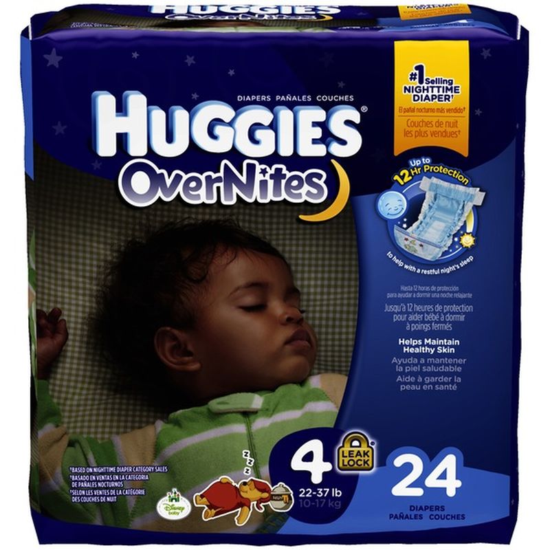 huggies nighttime diapers size 4