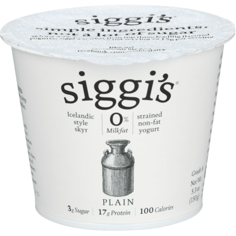 Siggi's Plain Skyr Icelandic Strained Non-Fat Yogurt