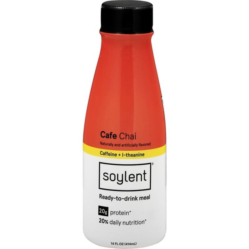 Soylent Ready To Drink Meal Caffeine L Theanine Cafe Chai 14
