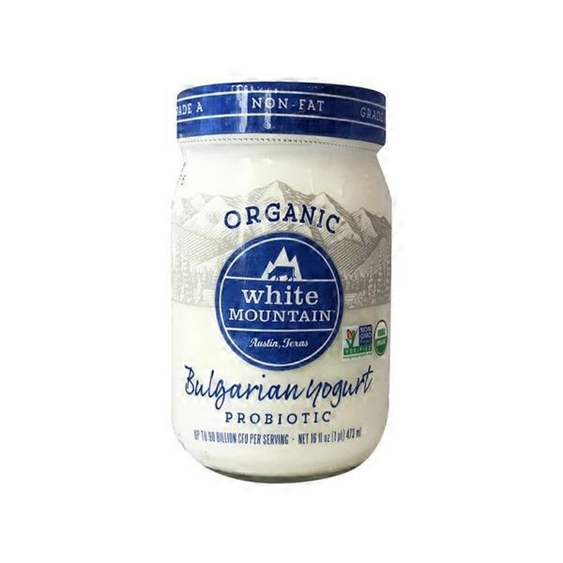 White Mountain Bulgarian Yogurt, NonFat, Organic, Probiotic (16 oz