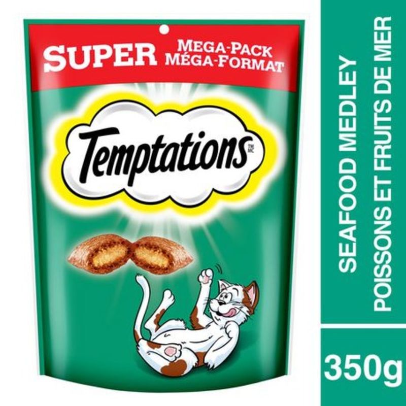 Temptations Super MegaPack Seafood Medley Flavour Cat Treats (350 g