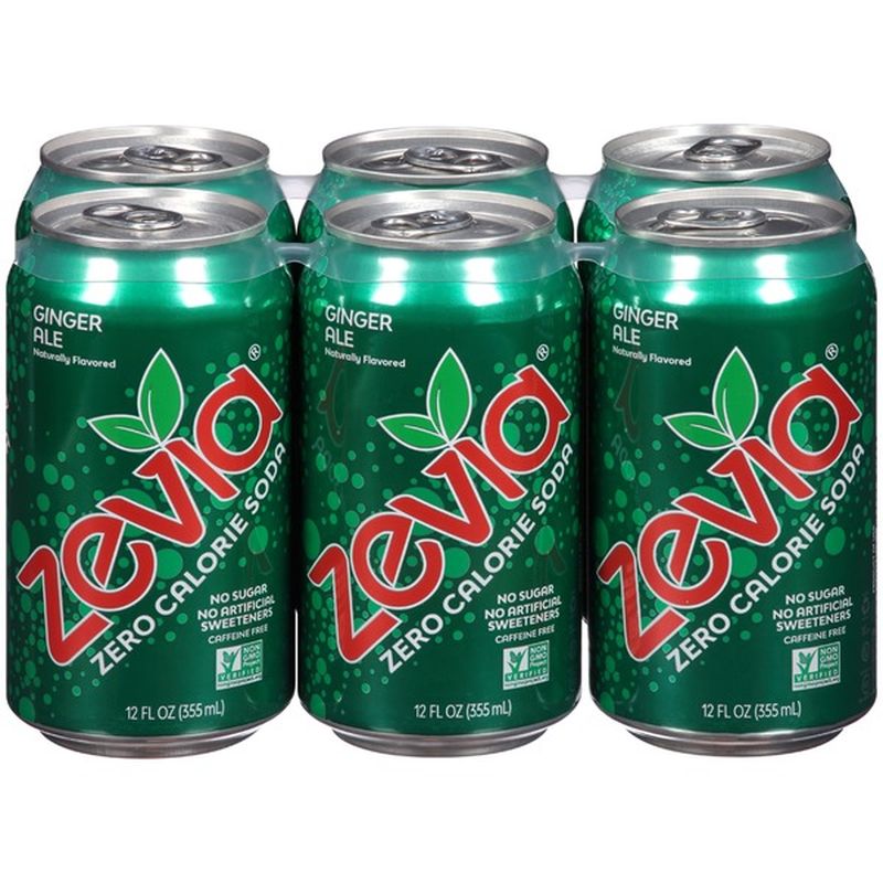 Zevia Zero Calorie Soda Ginger Ale (12 fl oz) from Rainbow Grocery