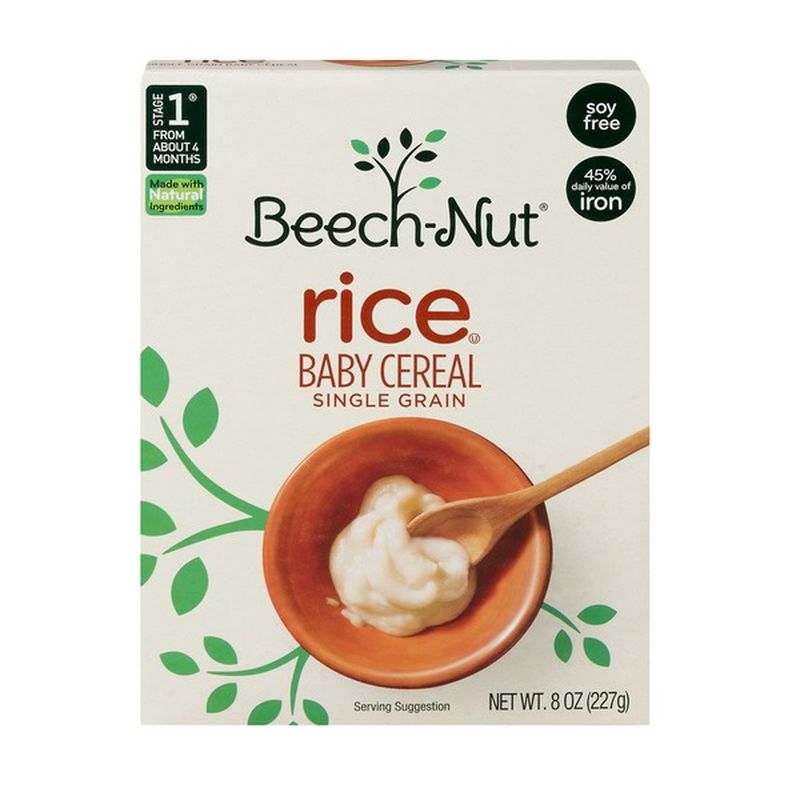 BeechNut Baby Cereal Single Grain Rice (8 oz) Instacart