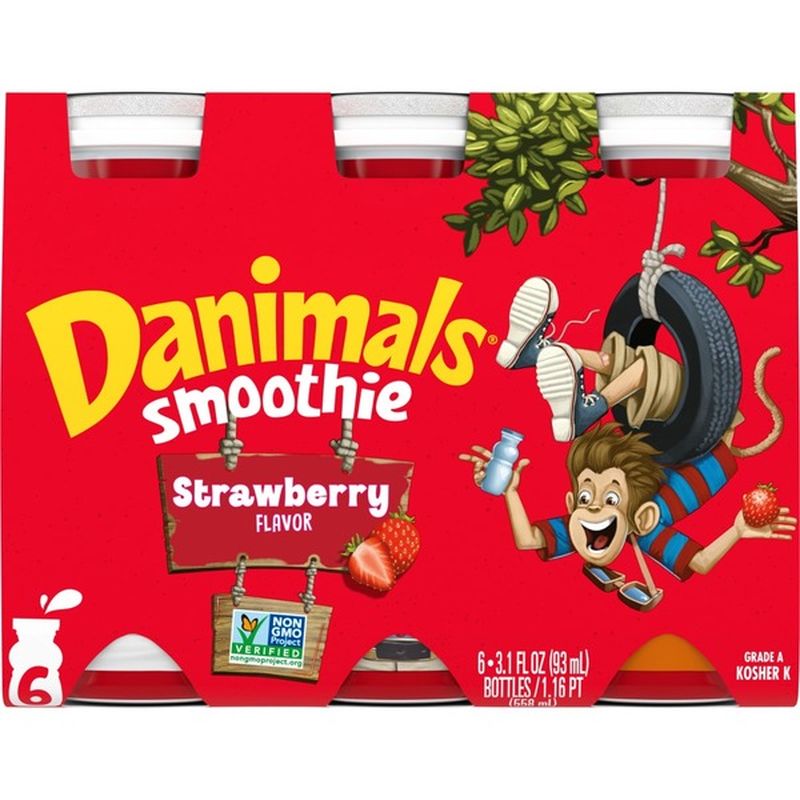 Danimals Strawberry Explosion Smoothies (3.1 fl oz) from Mariano's
