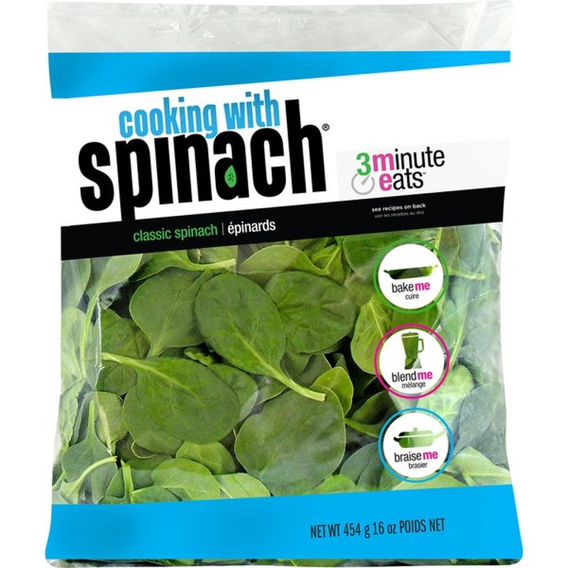 Cooking with Spinach Classic Spinach (16 oz bag) Instacart