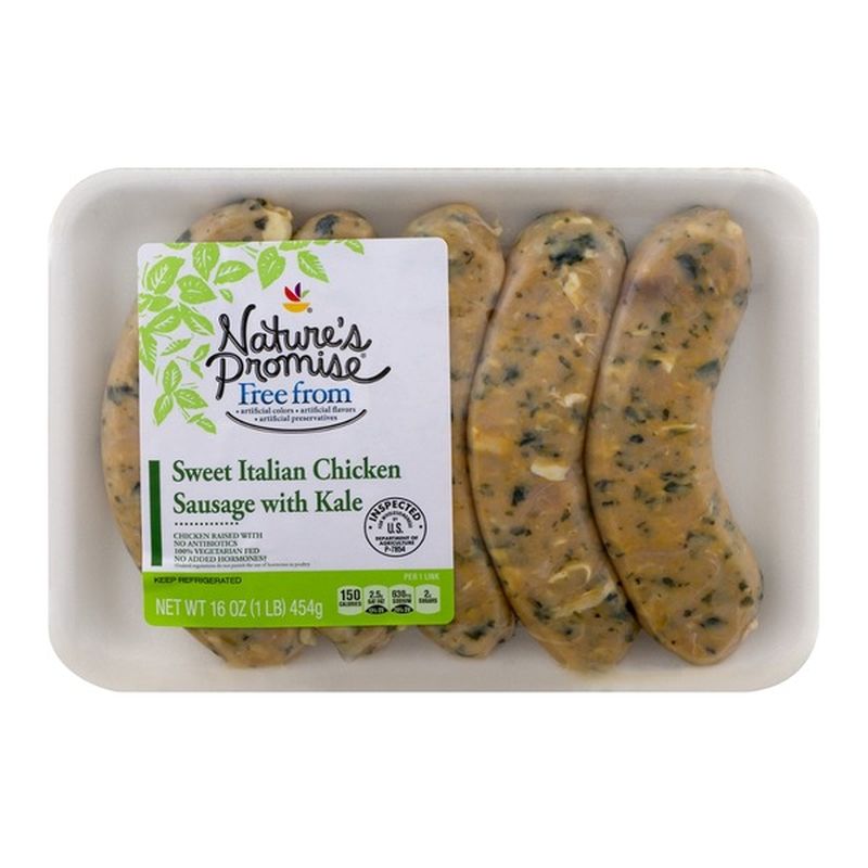 Nature's Promise Italian Chicken Sausage with Kale