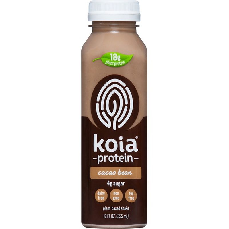 Koia Protein Shake, PlantBased, Cacao Bean (12 oz) Instacart