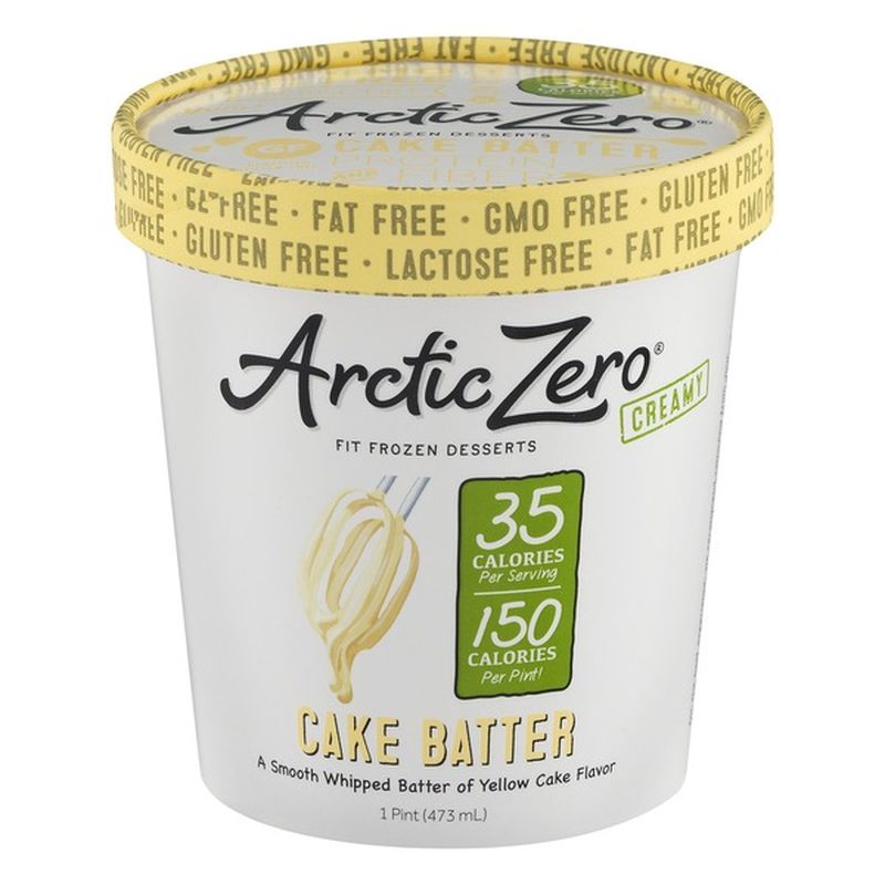 Arctic Zero Frozen Dessert, Cake Batter (16 fl oz) Instacart