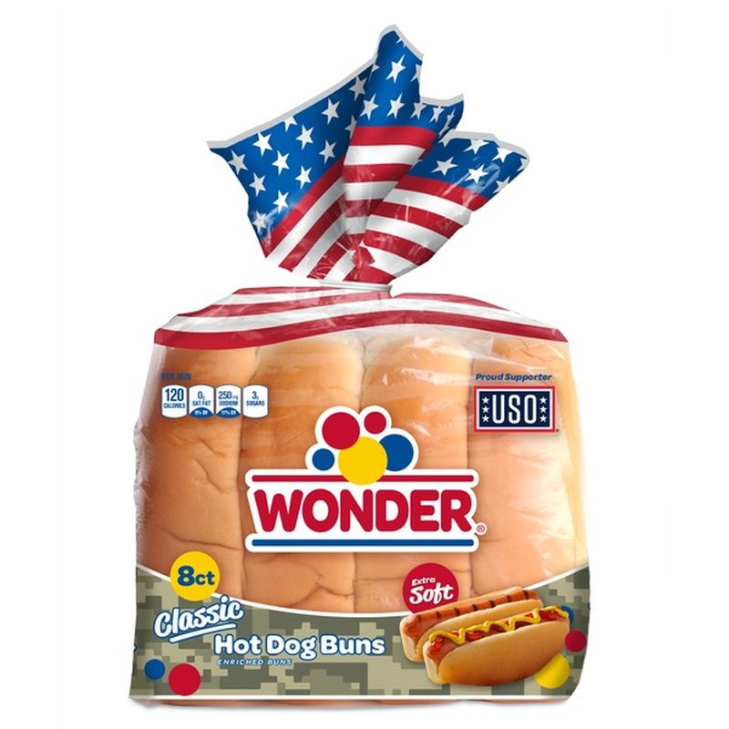 Wonder Bread Classic Hot Dog Buns (8 ct) - Instacart