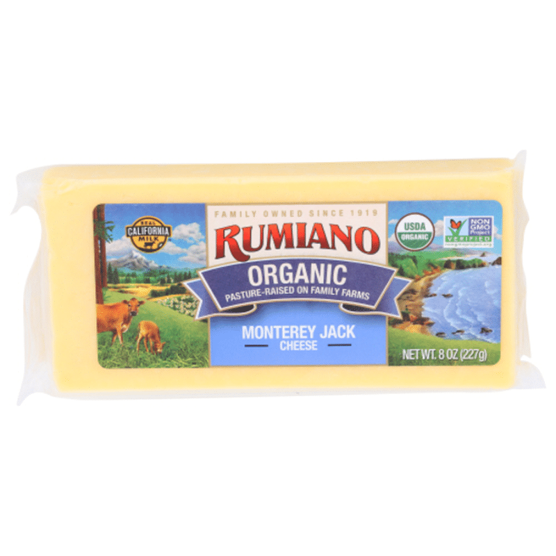 Rumiano Cheese, Organic, Monterey Jack (8 oz) Instacart