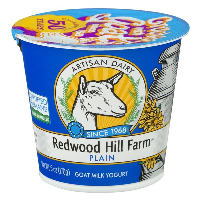 Redwood Hill Farm Yogurt, Goat Milk, Plain (6 oz) Instacart