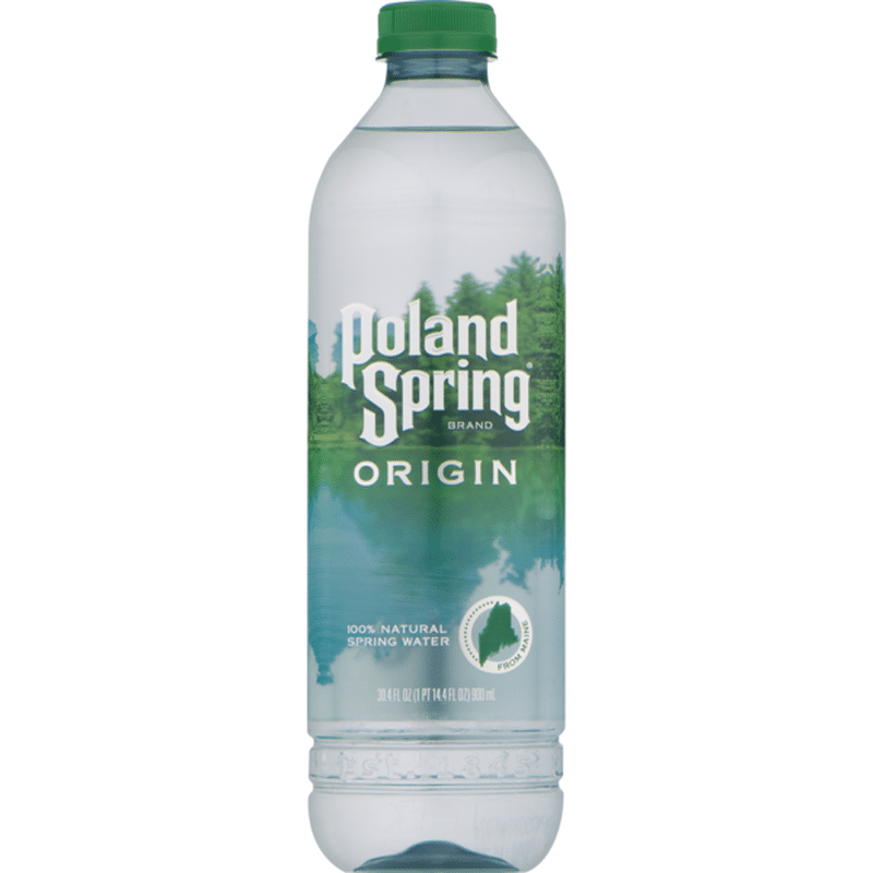 Poland Spring No Flavor 100 Natural Spring Water (30.4 oz) from Giant