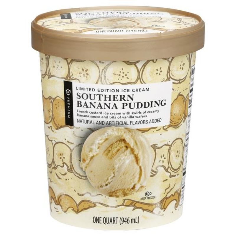 Publix Premium Ice Cream, Southern Banana Pudding (1 qt) from Publix