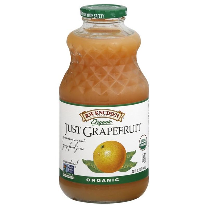 RW Knudsen Juice, Organic, Just Grapefruit, Unsweetened (32 oz) from