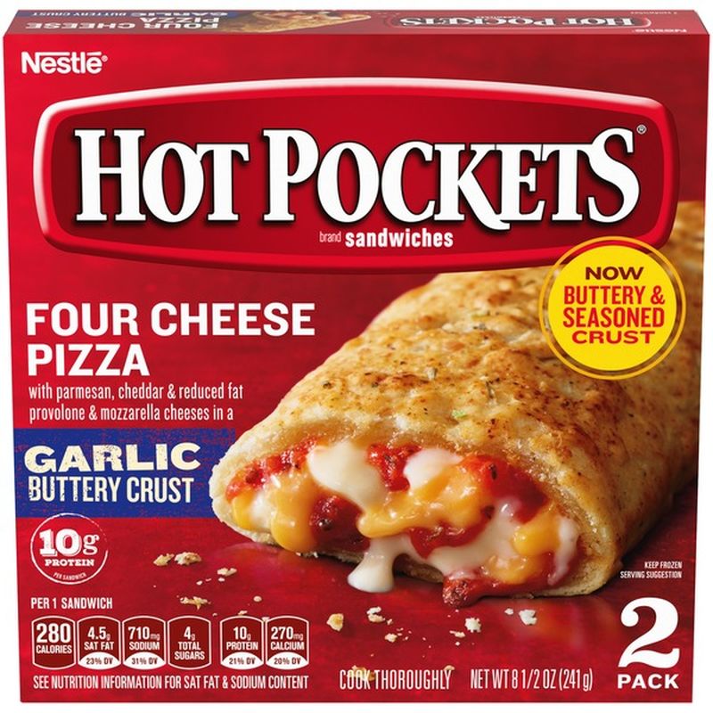 Hot Pockets Four Cheese Pizza Frozen Sandwiches (4.5 oz) from Publix