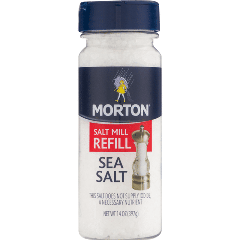 Morton Salt Mill Refill Sea Salt (14 oz) Instacart