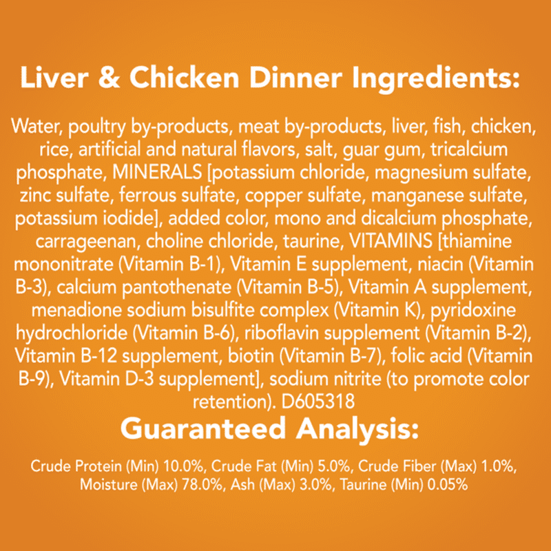 Purina Friskies Pate Wet Cat Food, Liver & Chicken Dinner (5.5 oz) from