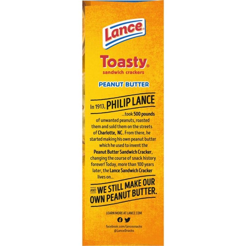 Lance® Toasty Peanut Butter Sandwich Crackers (1.29 oz) from FoodsCo