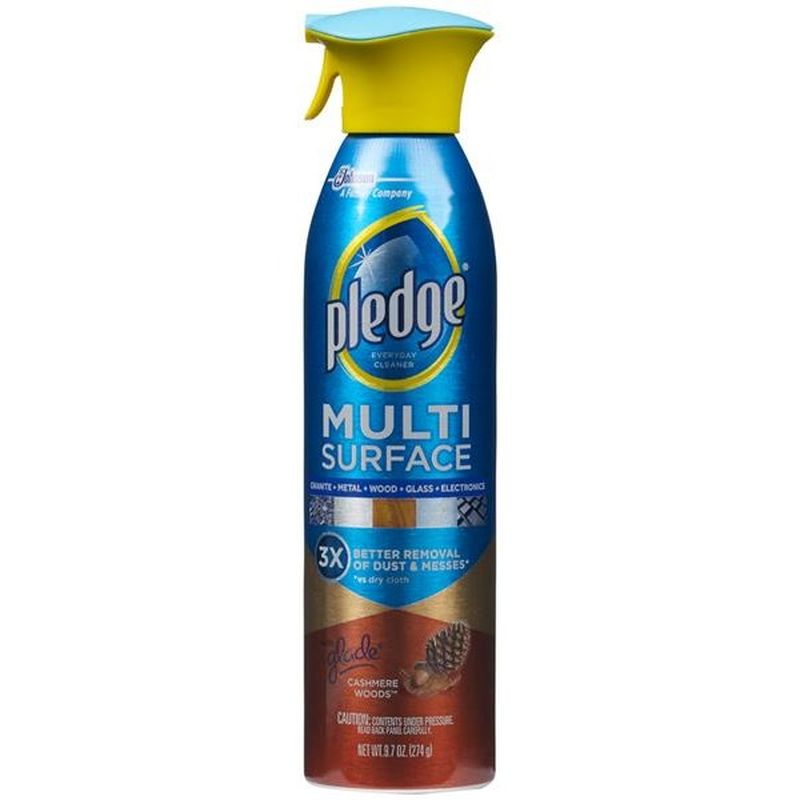 Pledge Multisurface Cleaner, Cashmere Woods (9.7 oz) Instacart