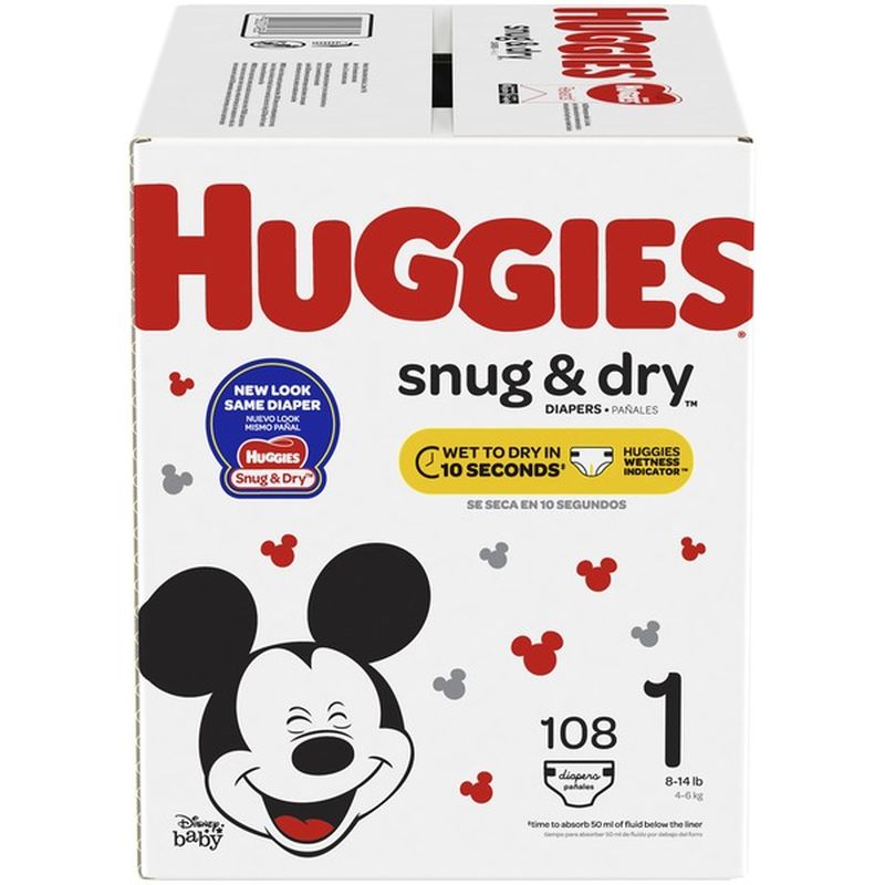 huggies snug & dry size 1