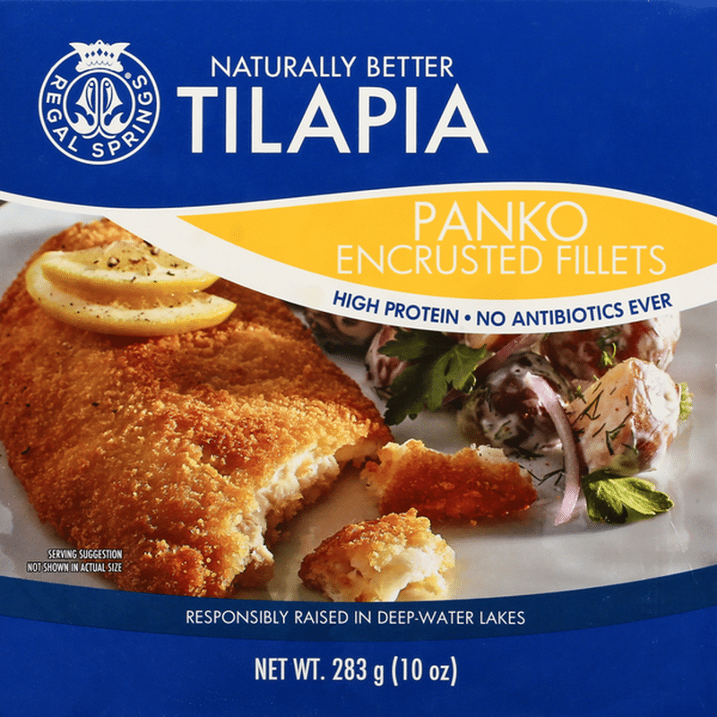 Regal Springs Tilapia, Panko Encrusted, Fillets (283 g) Instacart