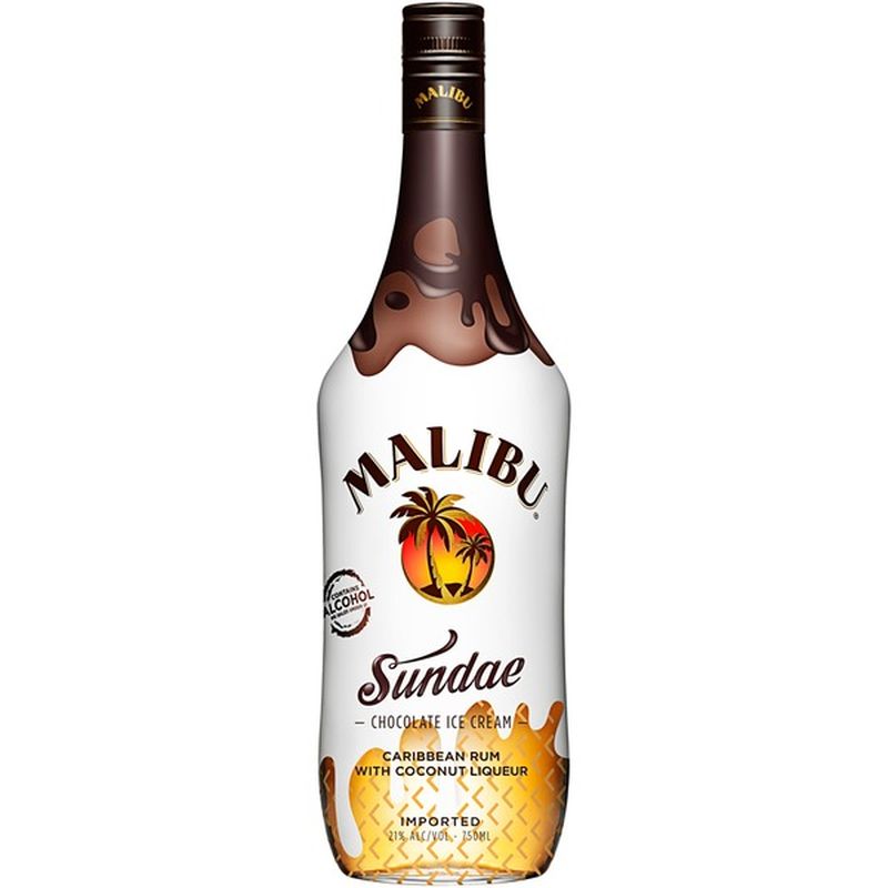 Malibu Sundae Caribbean With Coconut Liqueur Rum 750 Ml Instacart