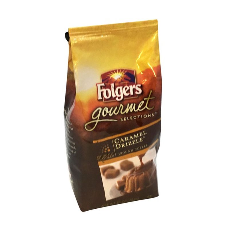 folgers caramel drizzle ground coffee