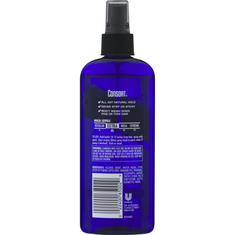 Consort For Men NonAerosol Hair Spray Unscented Extra Hold (8 oz) from