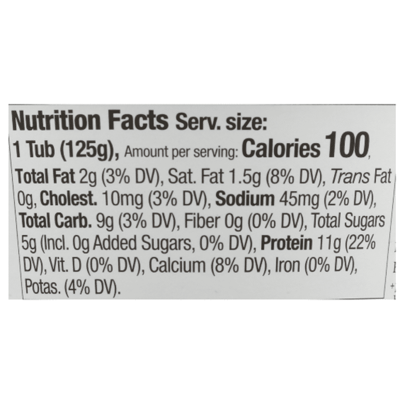 Siggi's Banana & Cinnamon No Added Sugar Skyr Icelandic Strained 2% Low Fat Yogurt
