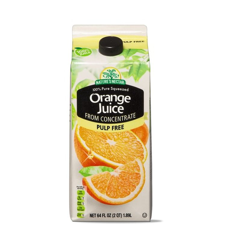 Nature's Nectar No Pulp Orange Juice From Concentrate