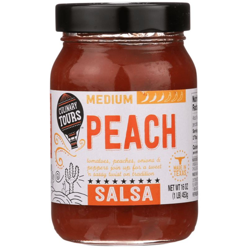Culinary Tours Medium Peach Salsa (16 oz) Instacart