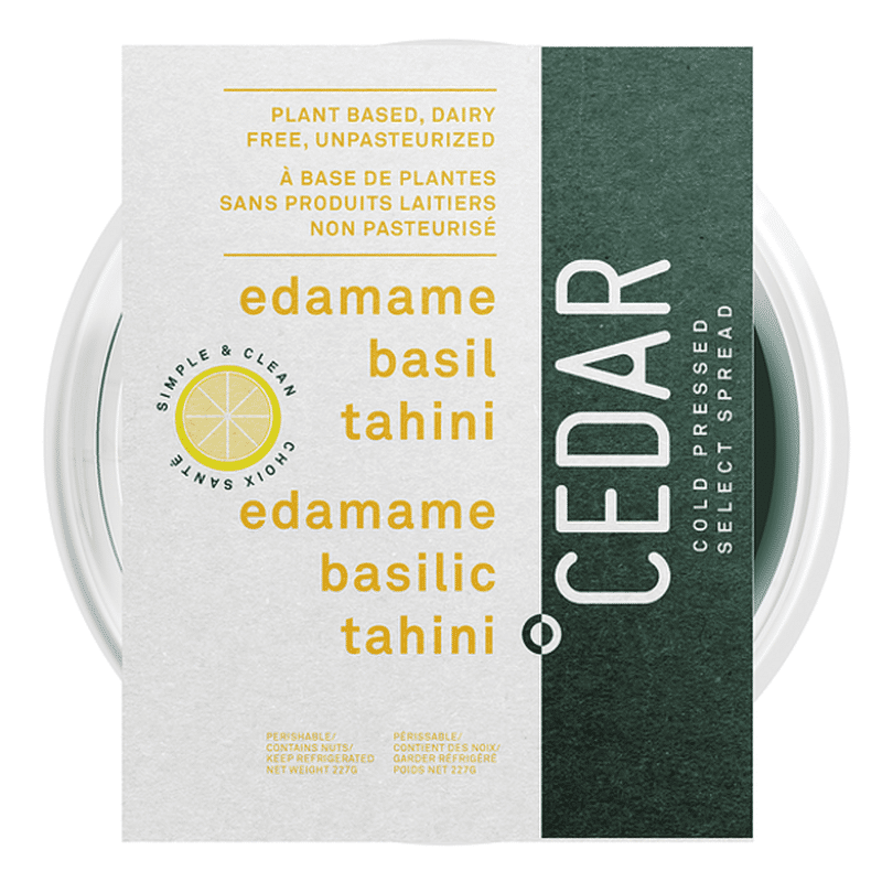 Cedar Edamame Basil Tahini Dip