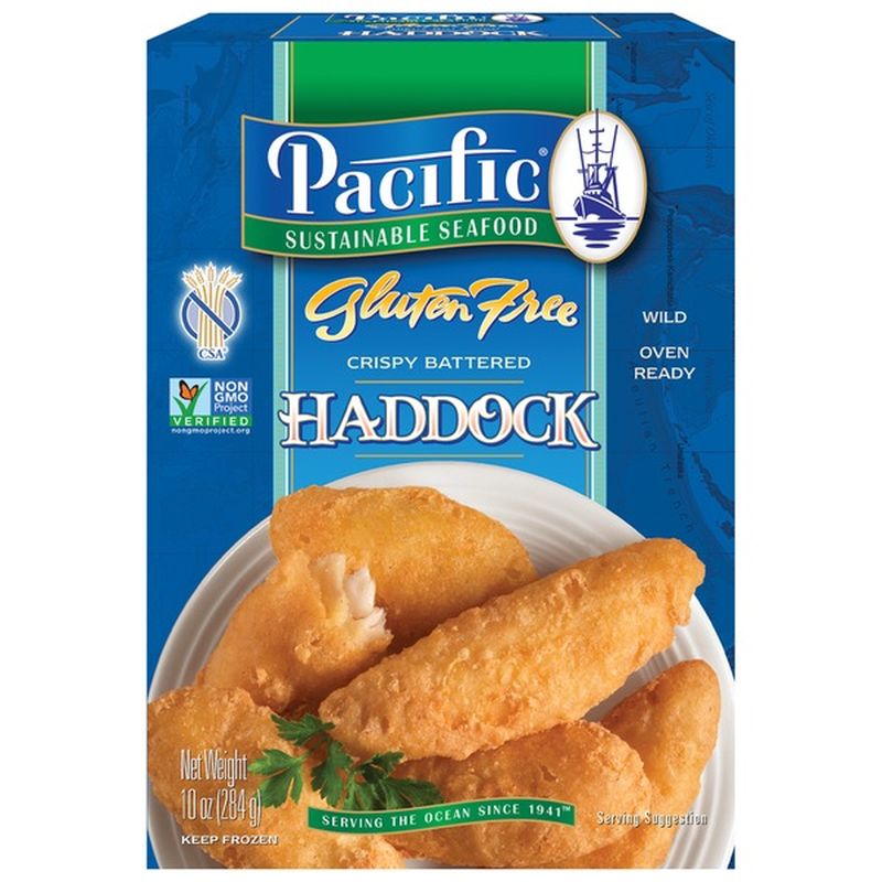 Pacific Sustainable Seafood Gluten Free Crispy Battered Haddock (10 oz