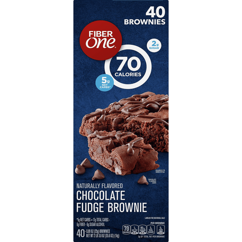 Fiber One Fudge Brownie, Chocolate (40 each) Instacart