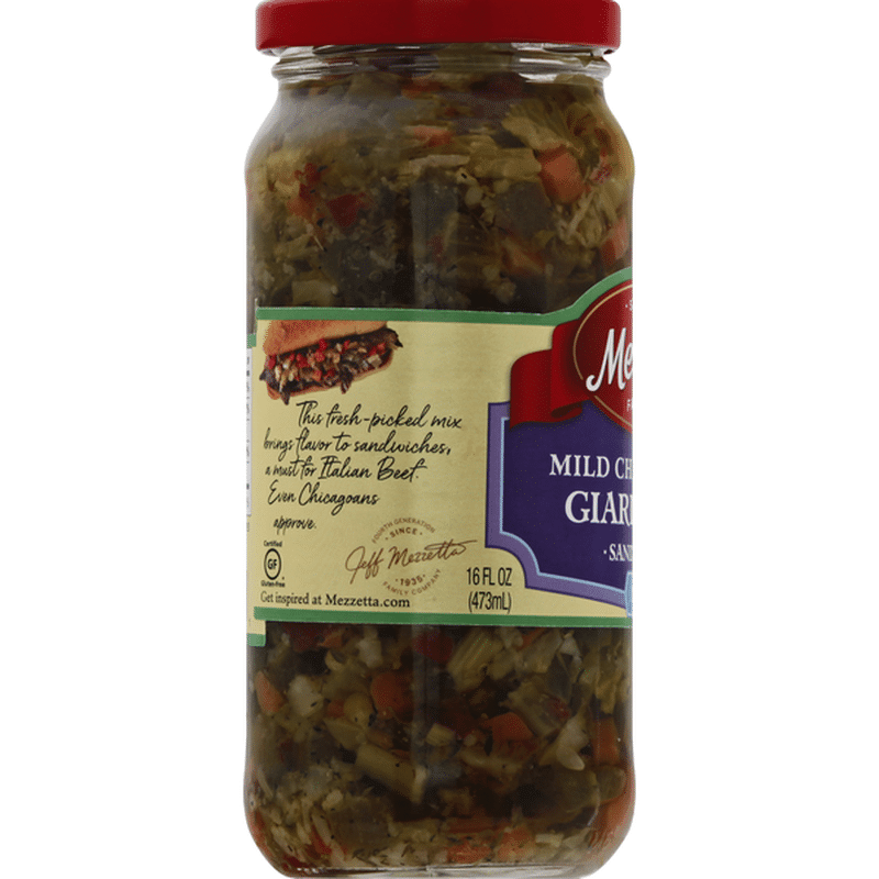 Mezzetta Giardiniera, Sandwich Mix, Chicago Style, Mild (16 oz) Instacart