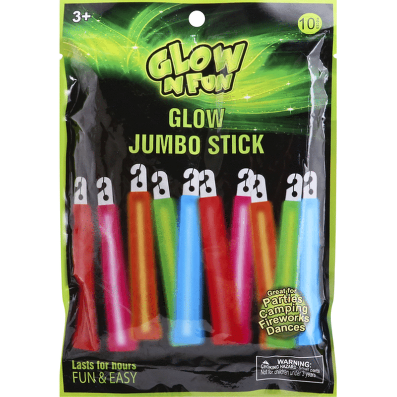 Glow N Fun Glow Stick, Jumbo (10 each) Instacart