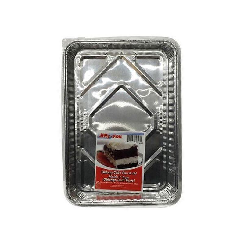 Jiffy Foil Oblong Cake Pan With Lid (each) Instacart