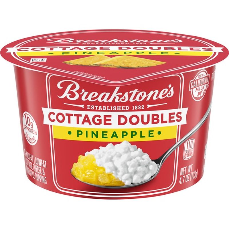 Breakstone'S Cottage Doubles Cottage Cheese & Pineapple Topping (4.7 Oz ...