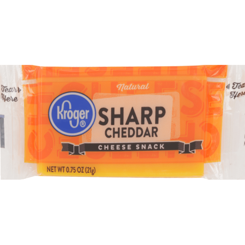Kroger Cheese Sharp Cheddar (0.75 oz) from Kroger Instacart