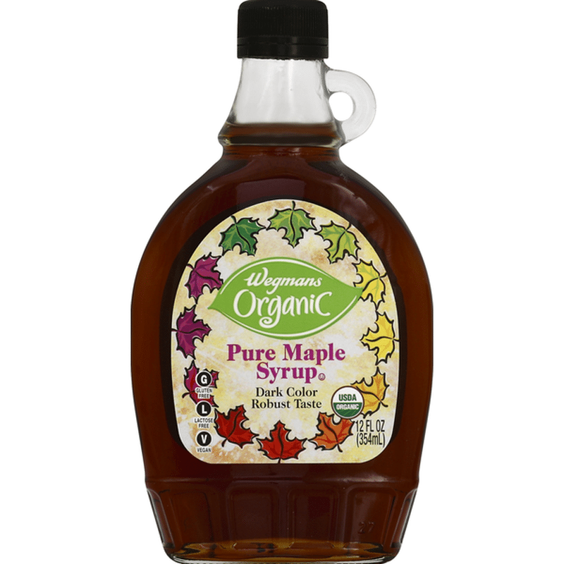 Wegmans Organic Pure Maple Syrup, Dark Color (12 fl oz) Instacart