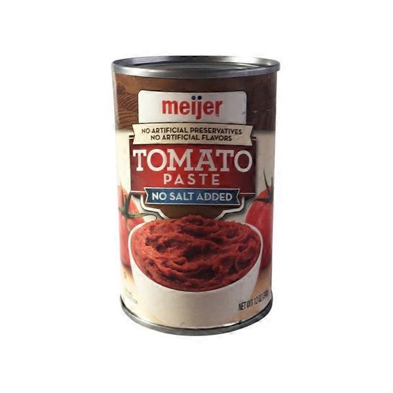 Meijer Tomato No Salt Added Paste (12 oz) Instacart