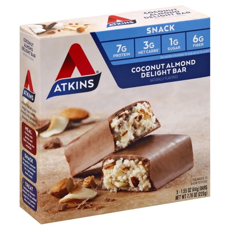 Atkins Coconut Almond Delight Snack Bars (1.55 oz) - Instacart