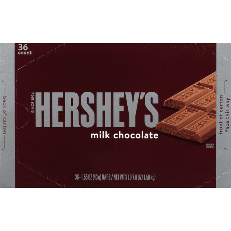 Hershey's Milk Chocolate Bar (36 each) from Costco Instacart