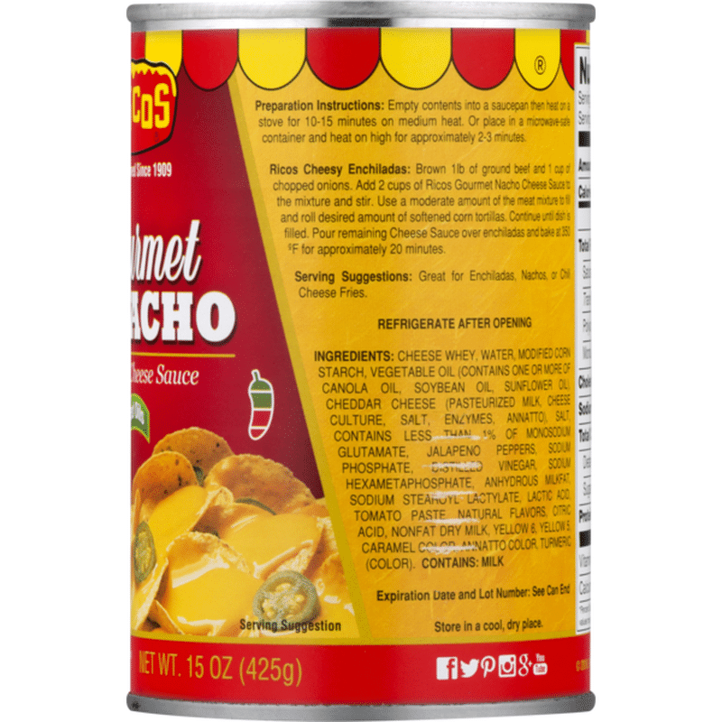 Ricos Gourmet Nacho Cheddar Cheese Sauce (15 Oz) From Walmart - Instacart