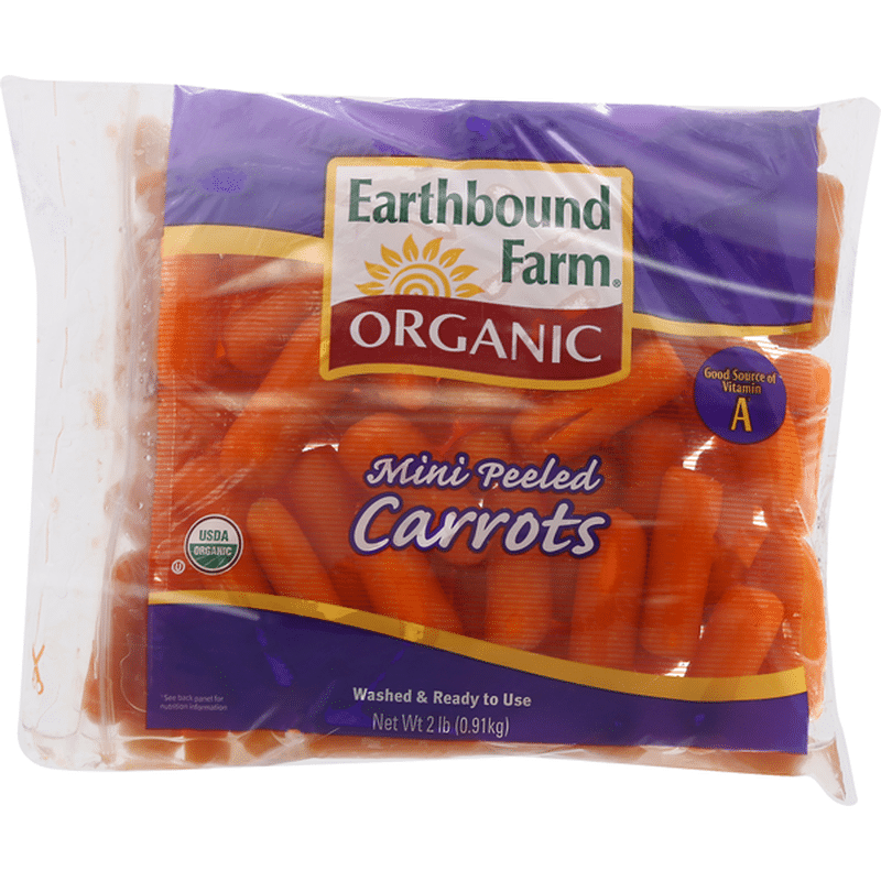 Carrots, Organic, Mini Peeled (2 lb bag) from Walmart Instacart